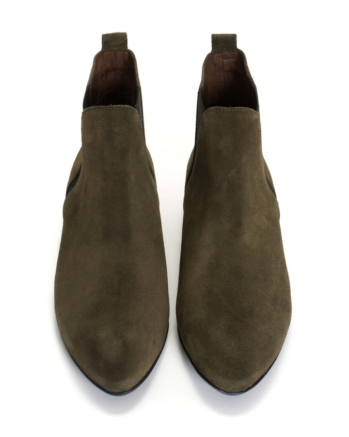 Anonymous Copenhagen Rita Calf Suede Moss Green