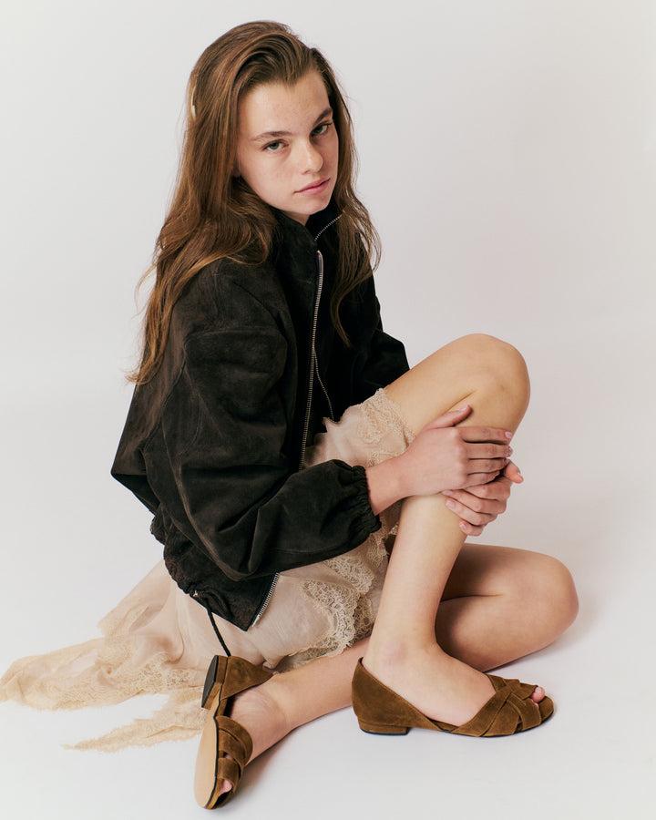 Anonymous Copenhagen Sanni 20 Calf Suede Cinnamon