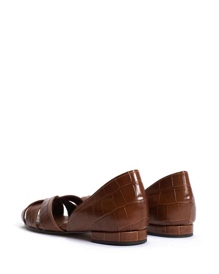 Anonymous Copenhagen Sanni 20 Croco Calf Chocolate