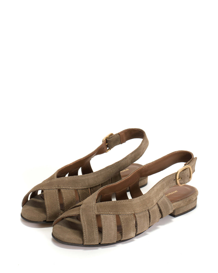 Anonymous Copenhagen Sophie 20 Calf Suede Mushroom