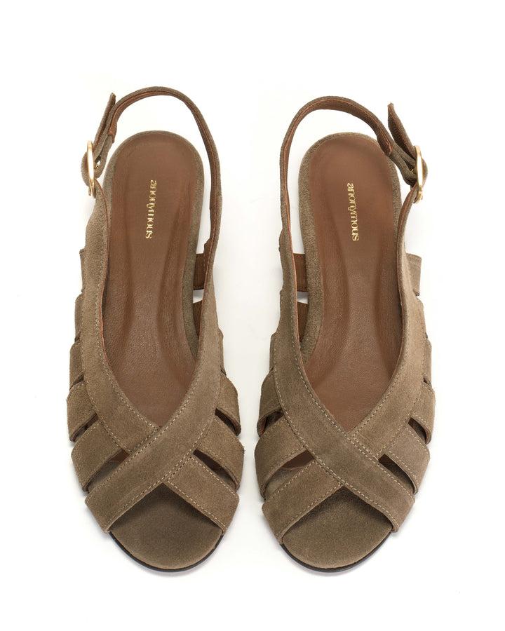 Anonymous Copenhagen Sophie 20 Calf Suede Mushroom