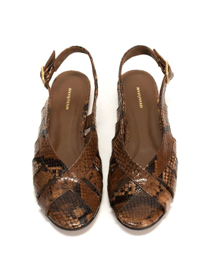 Anonymous Copenhagen Sophie 20 Snake Calf Hazelnut
