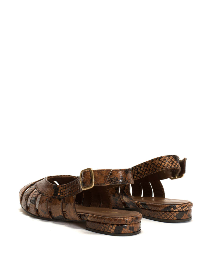 Anonymous Copenhagen Sophie 20 Snake Calf Hazelnut