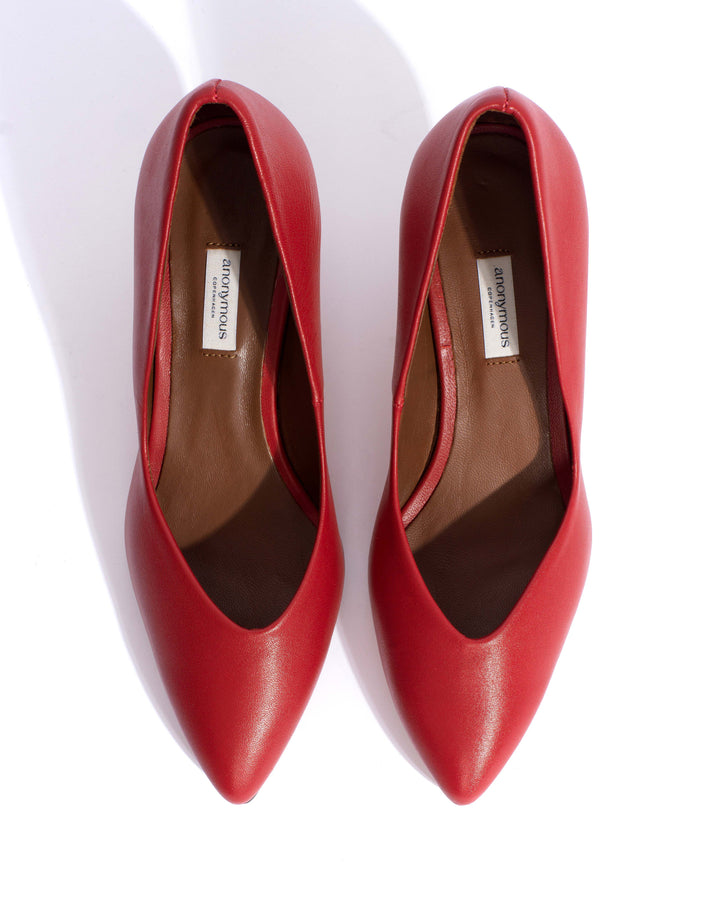 Anonymous Copenhagen Trini 55 Shiny Lamb Ruby Red