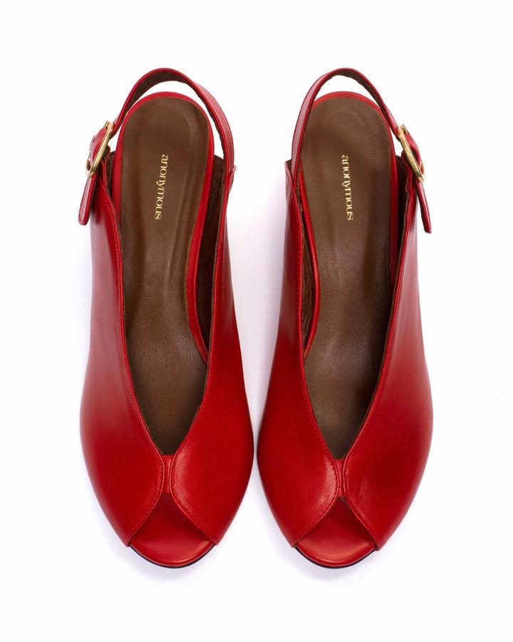 Anonymous Copenhagen Trisia Soft Calf Ruby Red