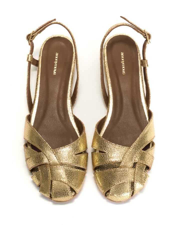 Anonymous Copenhagen Banie 20 Crackled Metallic Goat Gold