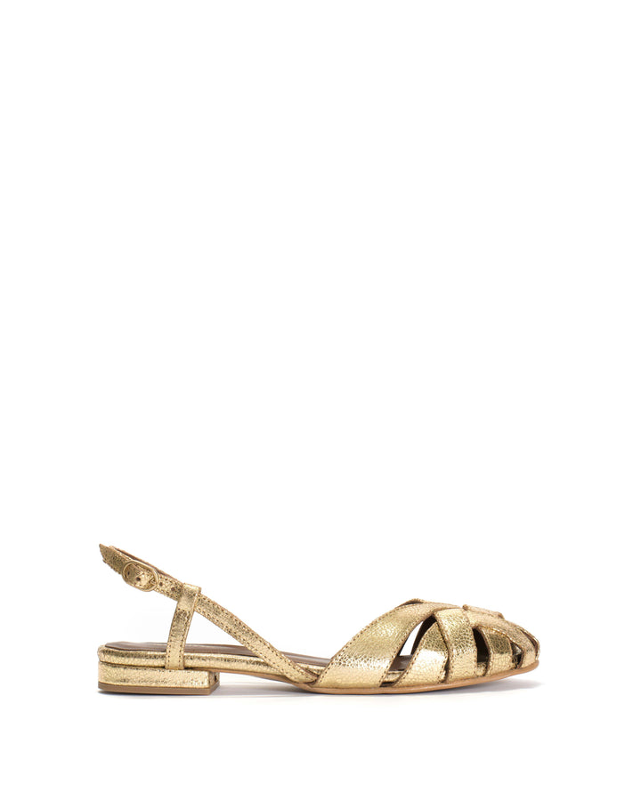 anonymous copenhagen Banie 20 Crackled metallic goat Gold