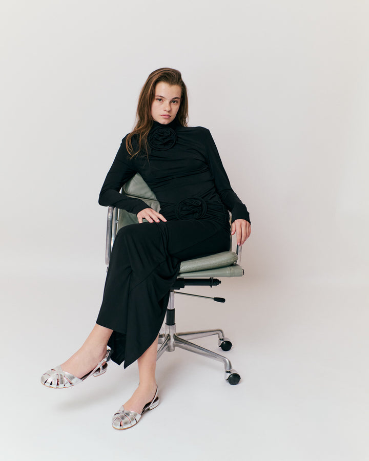 Anonymous Copenhagen Banie 20 Crackled Metallic Goat Silver