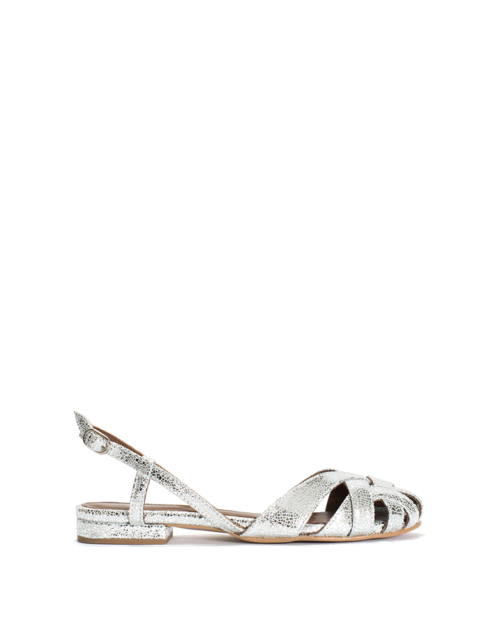 anonymous copenhagen Banie 20 Crackled metallic goat Silver