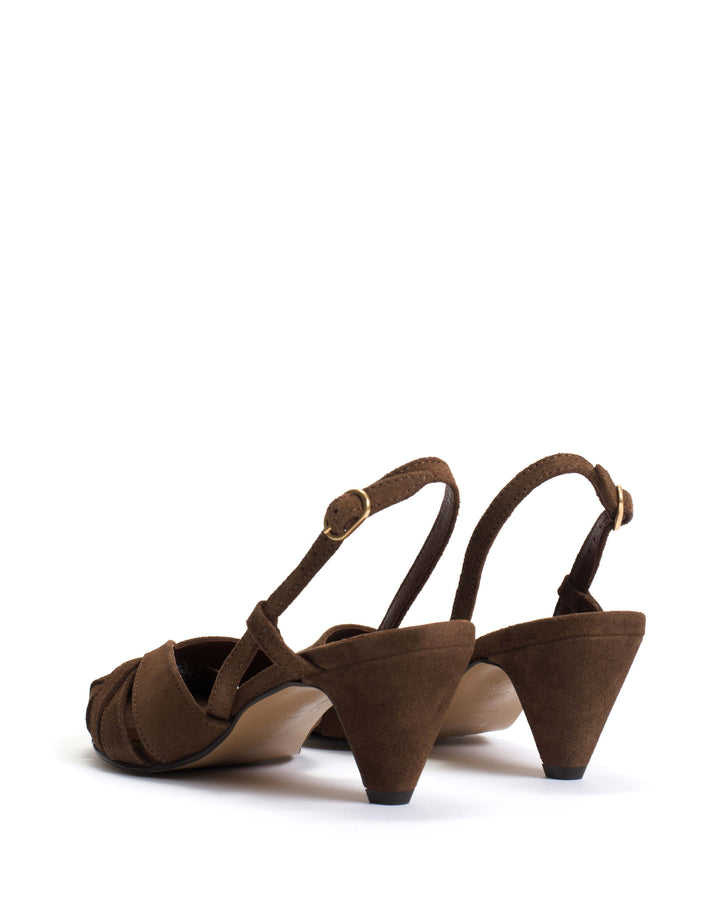 Anonymous Copenhagen Banie 50 Stiletto Calf Suede Coconut
