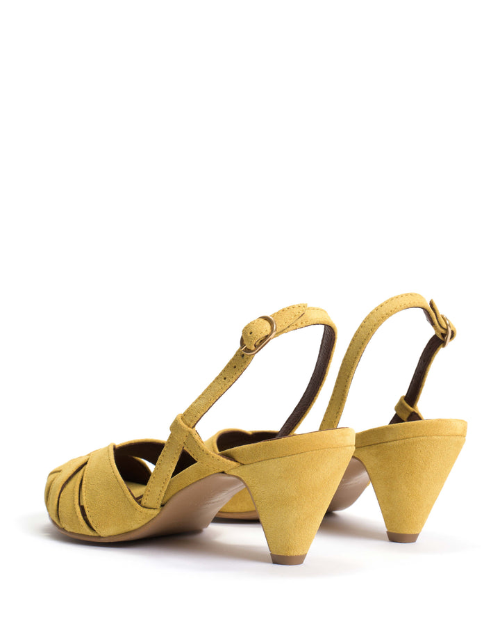 Anonymous Copenhagen Banie 50 Stiletto Calf Suede Pineapple Ice