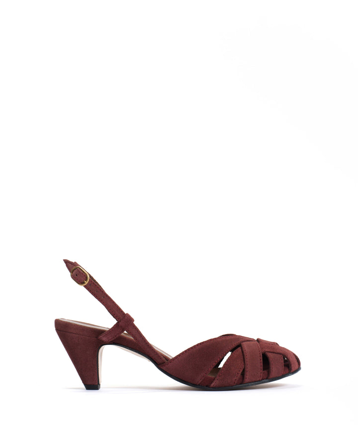 anonymous copenhagen Banie 50 stiletto Calf suede Pomegranate