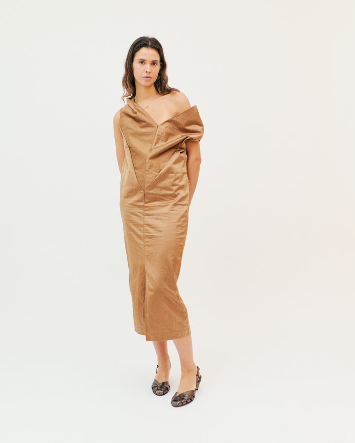 Anonymous Copenhagen Banie 50 Stiletto Crackled Metallic Goat Platinum