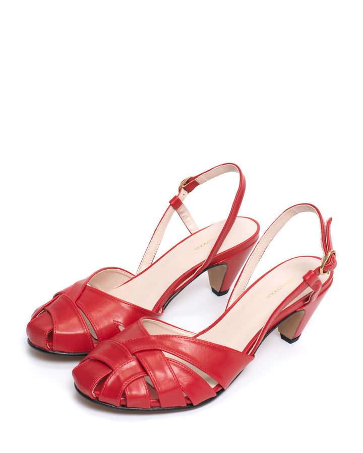 Anonymous Copenhagen Banie 50 Stiletto Soft Vegan Ruby Red