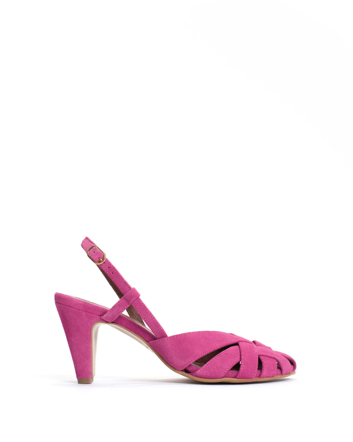 anonymous copenhagen Banie 75 Calf suede Raspberry sorbet