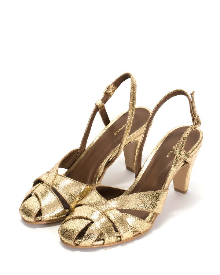 Anonymous Copenhagen Banie 75 Crackled Metallic Goat Gold