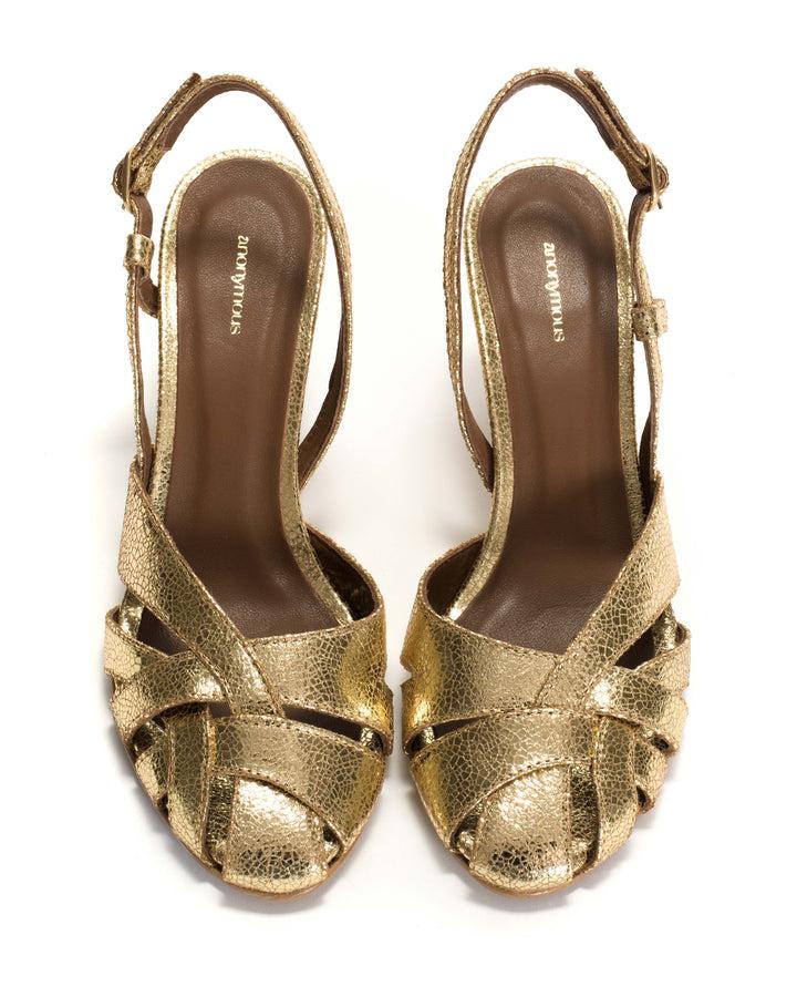 Anonymous Copenhagen Banie 75 Crackled Metallic Goat Gold