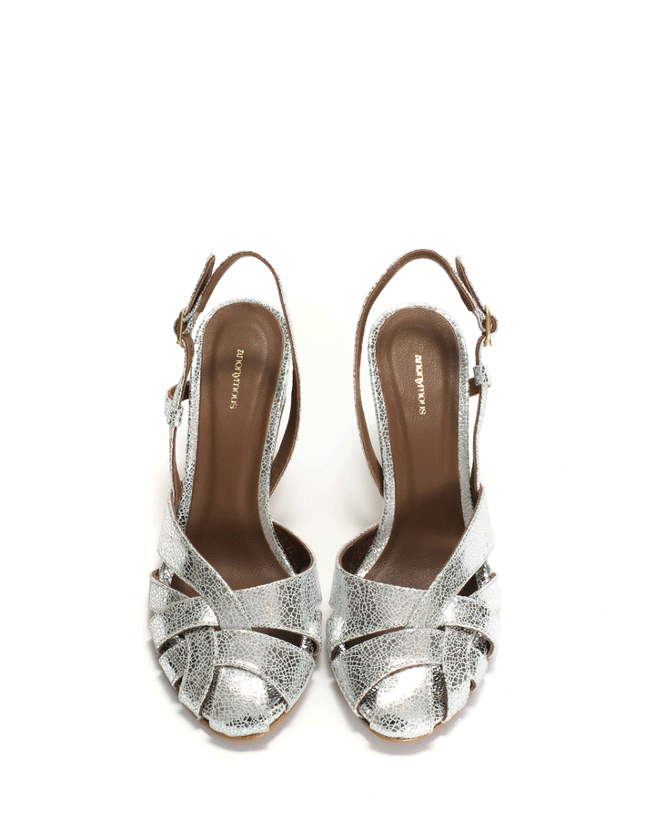 Anonymous Copenhagen Banie 75 Crackled Metallic Goat Silver