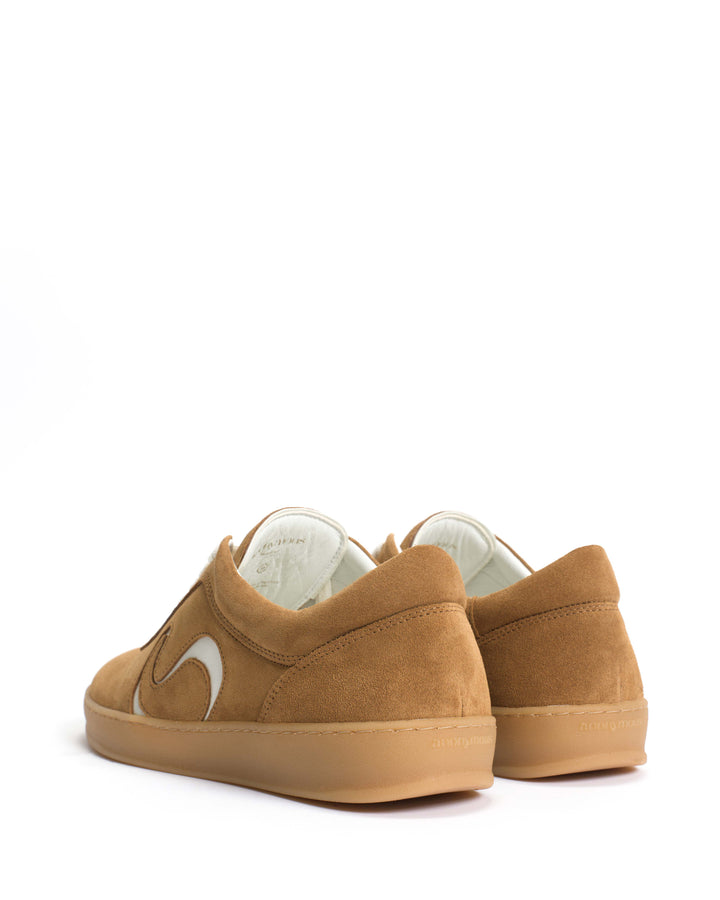 Anonymous Copenhagen Blaire Calf Suede U0026 Polished Soft Calf Bamboo Brown U0026 White Sand