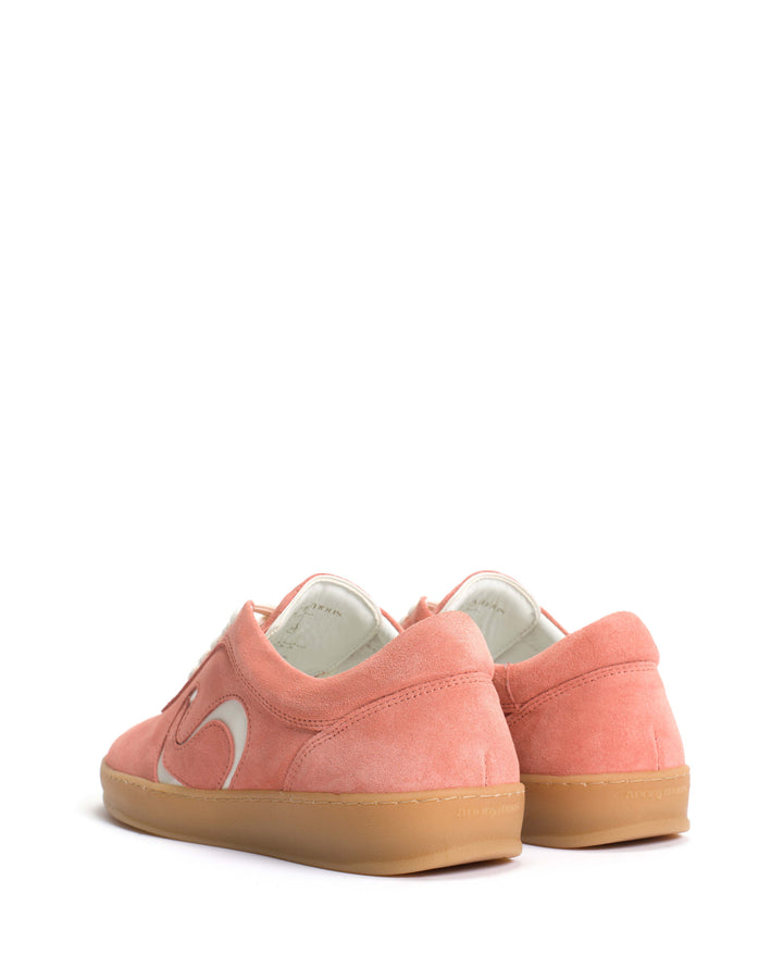 Anonymous Copenhagen Blaire Calf Suede U0026 Polished Soft Calf Coral Pink U0026 Sand White