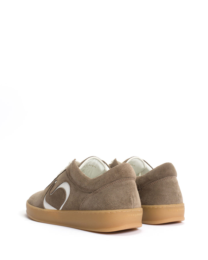 Anonymous Copenhagen Blaire Calf Suede U0026 Polished Soft Calf Mushroom U0026 Sand White