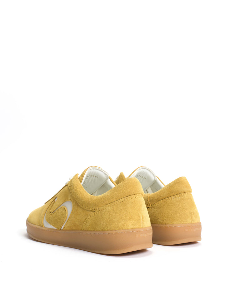 Anonymous Copenhagen Blaire Calf Suede U0026 Polished Soft Calf Pineapple Ice U0026 Sand White