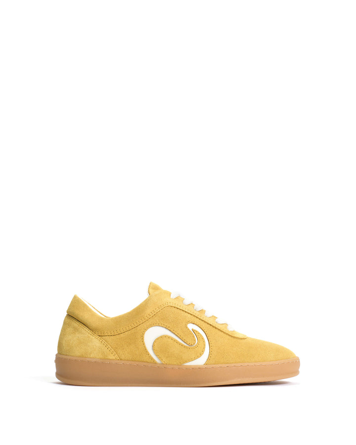 anonymous copenhagen Blaire Calf suede u0026 polished soft calf Pineapple ice u0026 sand white