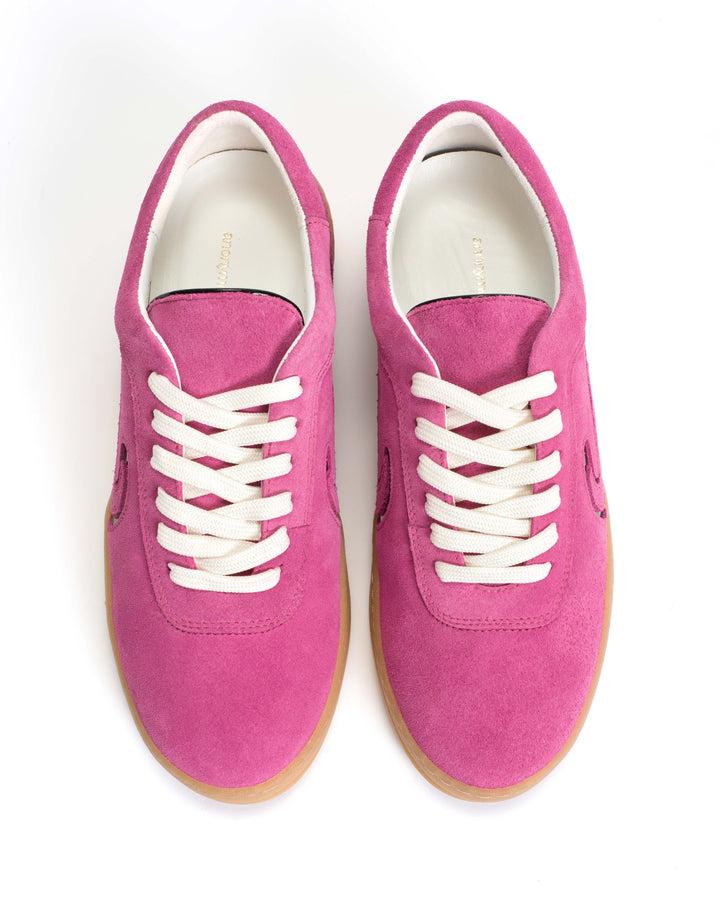 Anonymous Copenhagen Blaire Calf Suede U0026 Polished Soft Calf Raspberry Sorbet U0026 Black