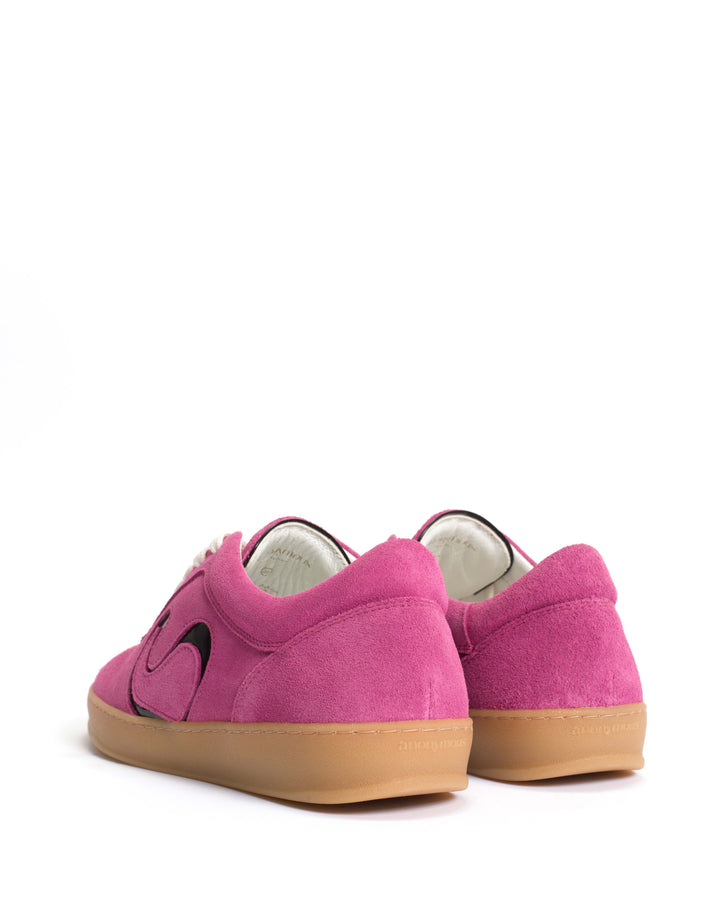 Anonymous Copenhagen Blaire Calf Suede U0026 Polished Soft Calf Raspberry Sorbet U0026 Black