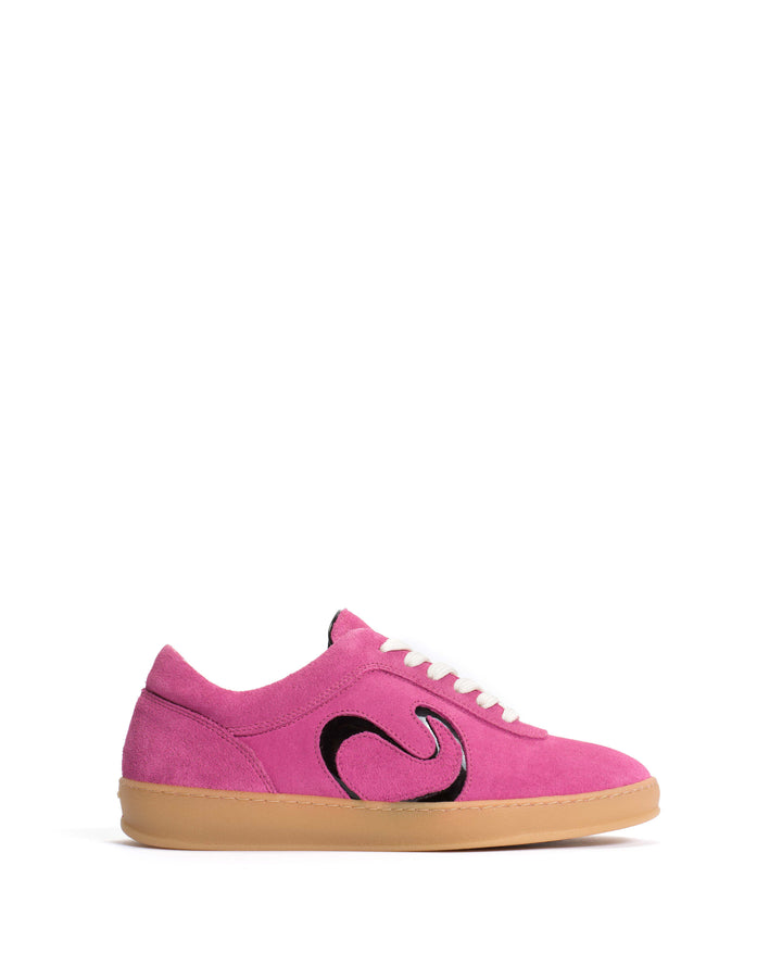 anonymous copenhagen Blaire Calf suede u0026 polished soft calf Raspberry sorbet u0026 black