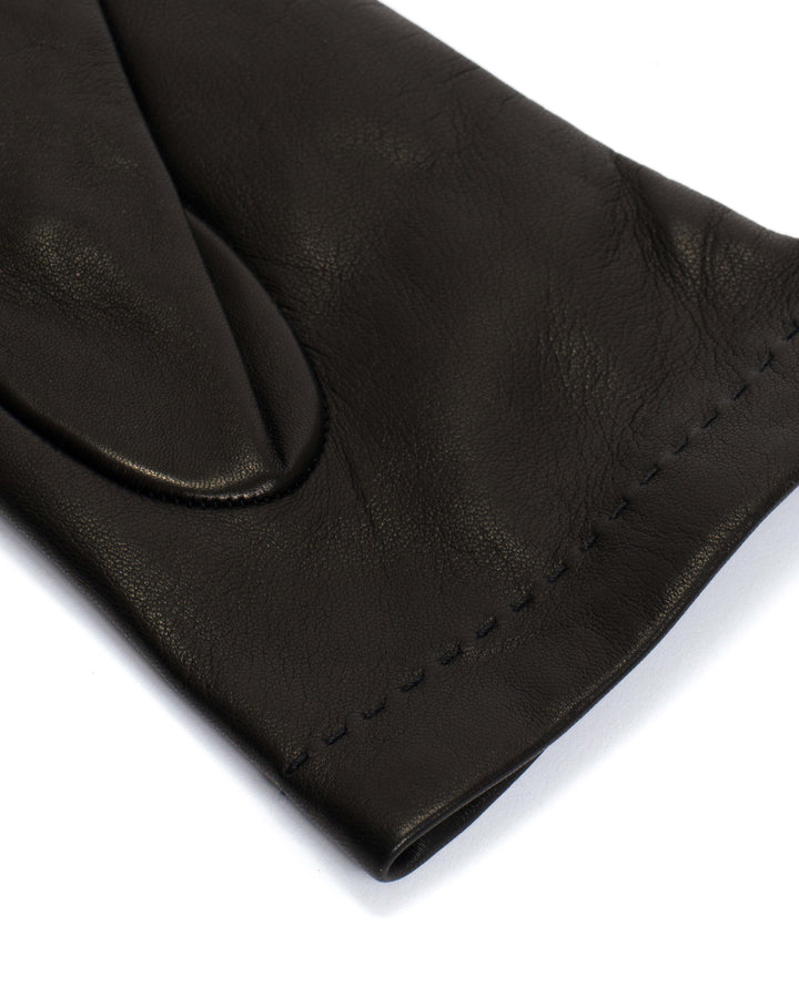 Anonymous Copenhagen Bridget Leather Cashmere Glove Lamb Leather U0026 100% Cashmere Black U0026 Taupe