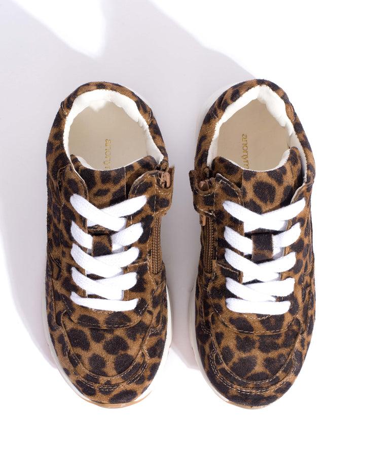 Anonymous Copenhagen Cally Junior Calf Suede Print Leopard