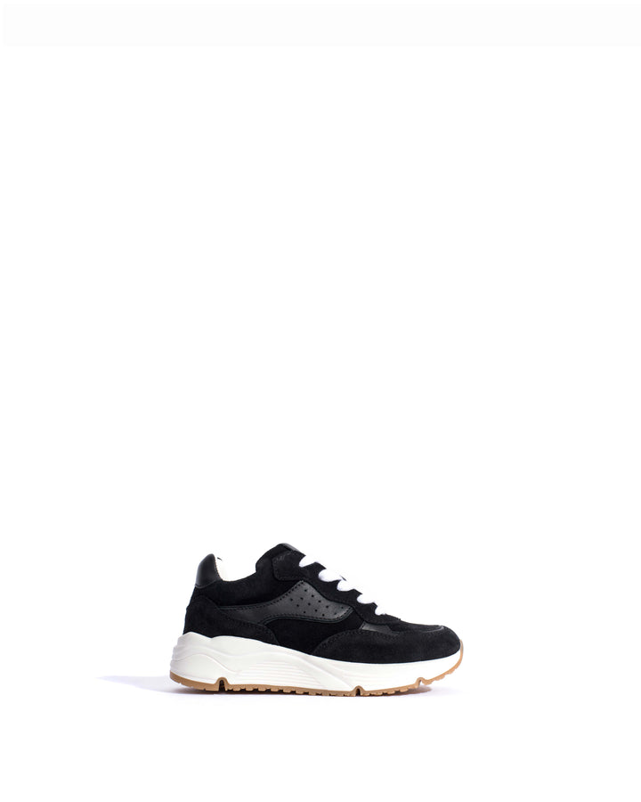 anonymous copenhagen Cally junior Calf suede u0026 sleek leather Black