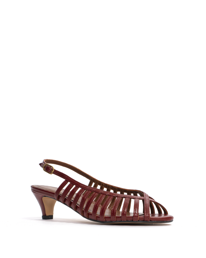 Anonymous Copenhagen Carminho 40 Stiletto Shiny Lamb Pomegranate