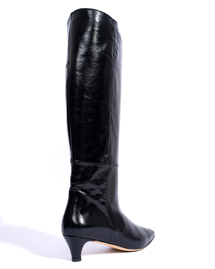 Anonymous Copenhagen Cecilia 40 Stiletto Crinkled Soft Calf Black