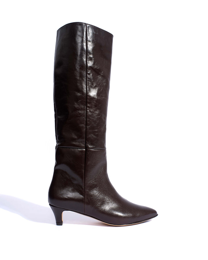 anonymous copenhagen Cecilia 40 stiletto Crinkled soft calf Espresso brown