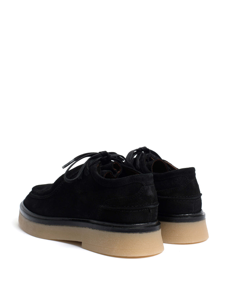 Anonymous Copenhagen Chez Flat Platform Calf Suede U0026 Sole Black U0026 Natural