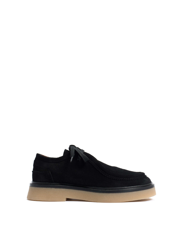 anonymous copenhagen Chez flat platform Calf suede u0026 Sole Black u0026 natural