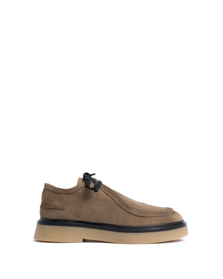 anonymous copenhagen Chez flat platform Calf suede u0026 Sole Mushroom u0026 natural