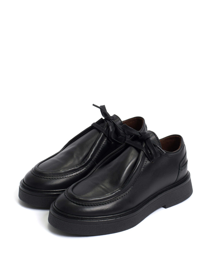 Anonymous Copenhagen Chez Flats Soft Calf Black U0026 Black
