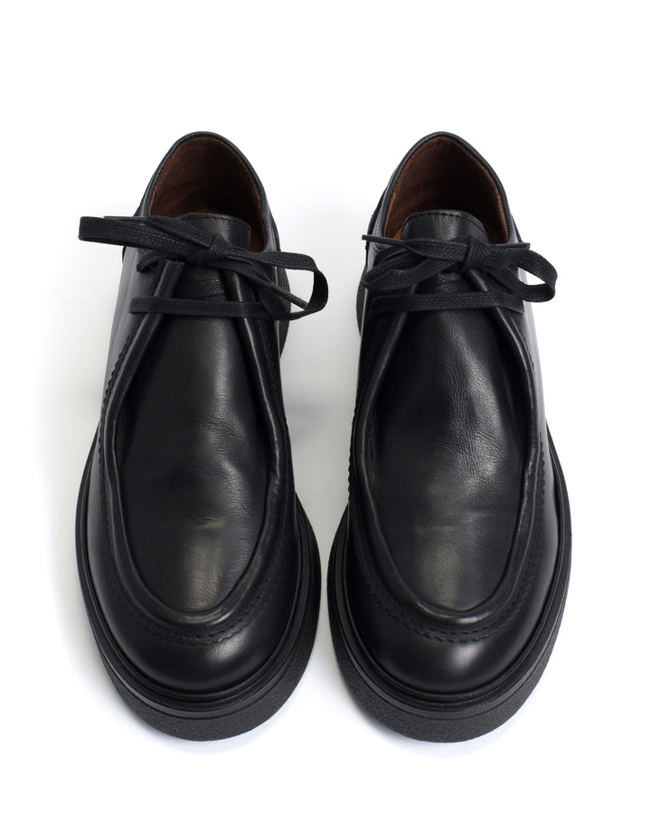 Anonymous Copenhagen Chez Flats Soft Calf Black U0026 Black