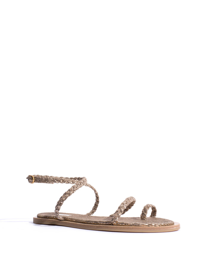 Anonymous Copenhagen Cinca 10 Classic Lizard Metallic Goat Vintage Champagne