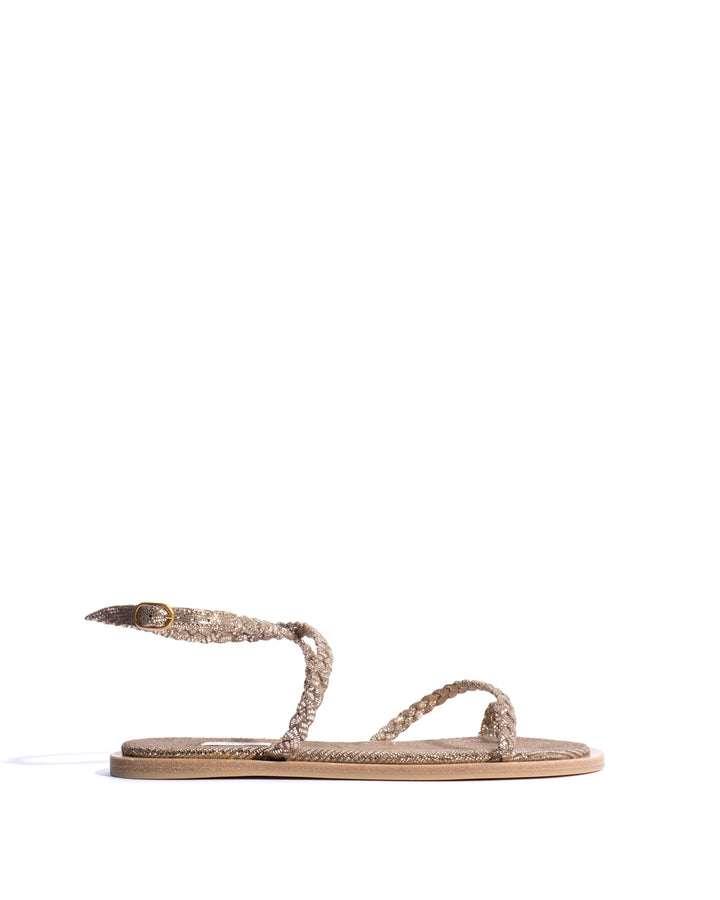 anonymous copenhagen Cinca 10 classic Lizard metallic goat Vintage champagne