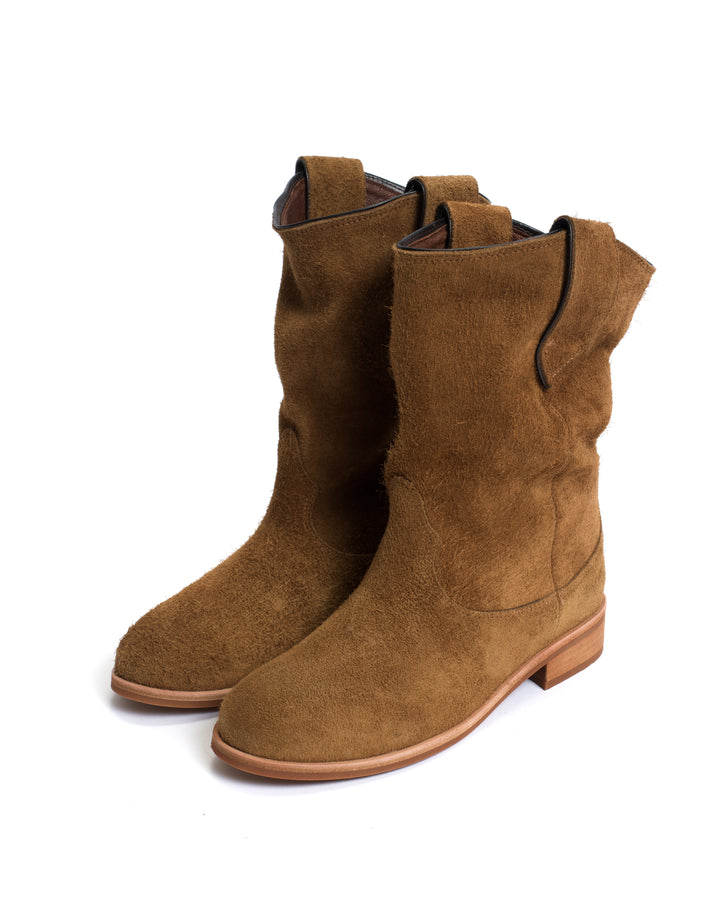 Anonymous Copenhagen Claudia Plushed Calf Suede Cinnamon