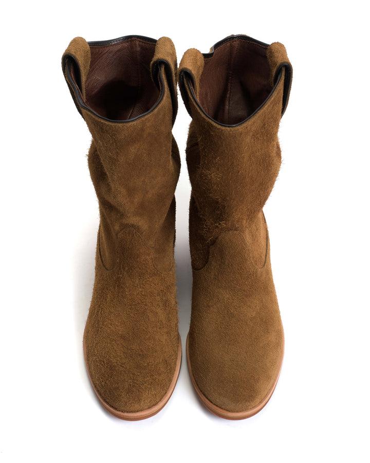 Anonymous Copenhagen Claudia Plushed Calf Suede Cinnamon