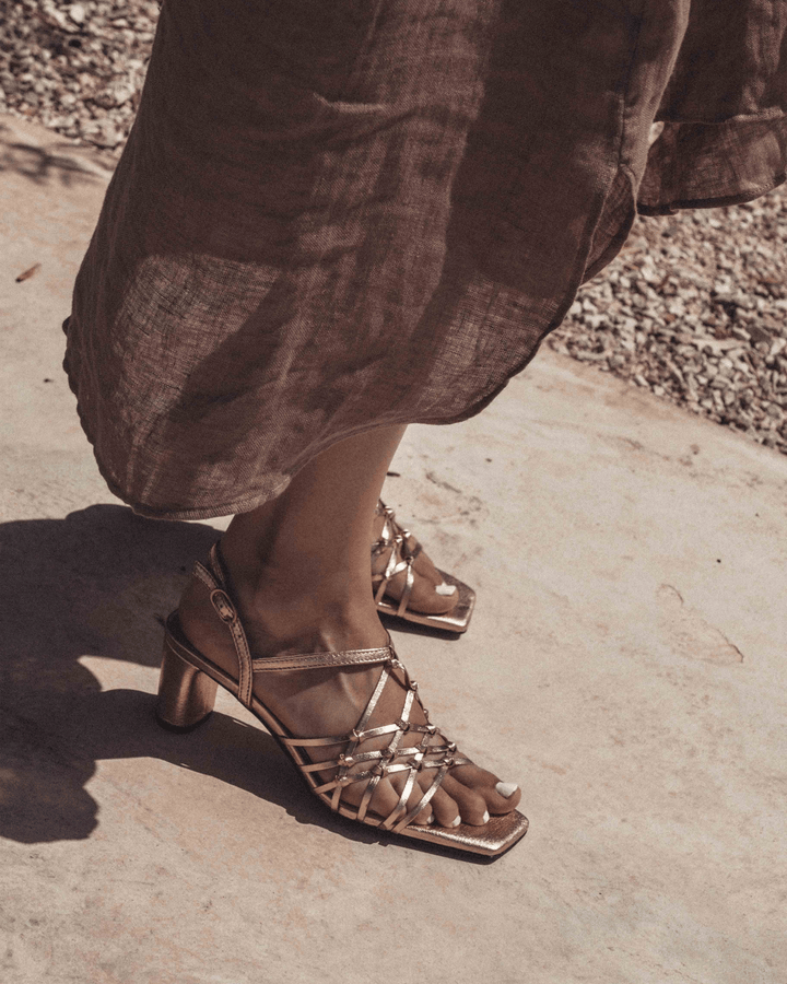 Anonymous Copenhagen Coco 60 Hand-braided Leather Gold