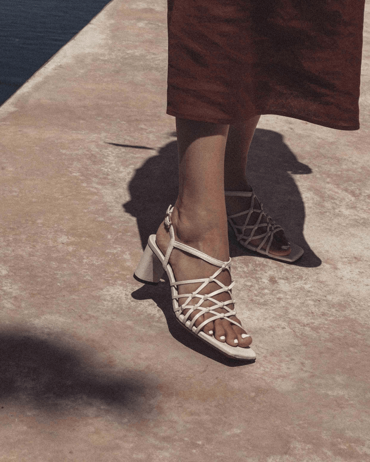 Anonymous Copenhagen Coco 60 Hand-braided Leather Milk White