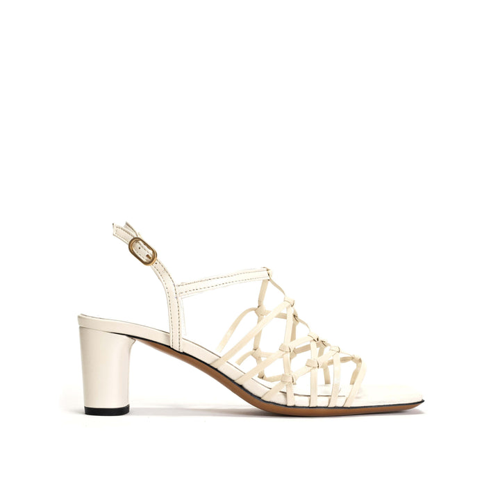 anonymous copenhagen Coco 60 Hand-braided leather Milk White