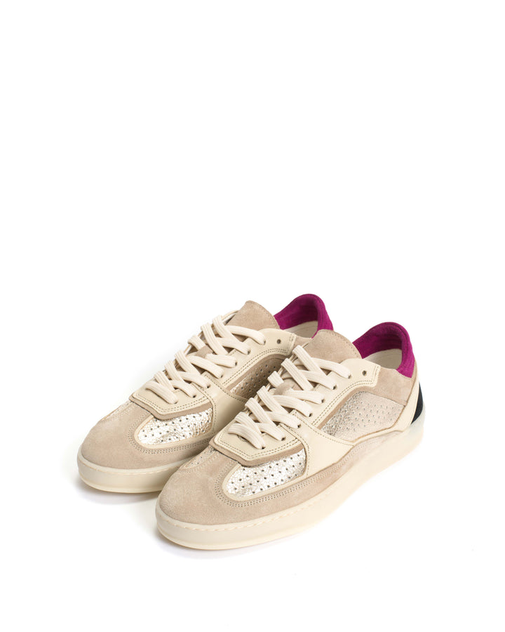 Anonymous Copenhagen Dabbie Calf Suede U0026 Mix White Sand U0026 Champagne Mix