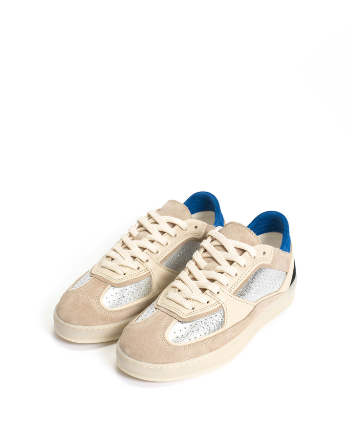 Anonymous Copenhagen Dabbie Calf Suede U0026 Mix White Sand U0026 Silver Mix